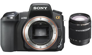 Создавать чудесные фотографии еще проще с цифровой зеркальной камерой alfa Sony DSLR-A350H