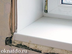 Как правильно установить подоконник на пластиковые окна?